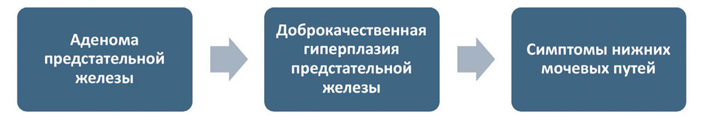 Эволюция диагноза Аденома предстательной железы